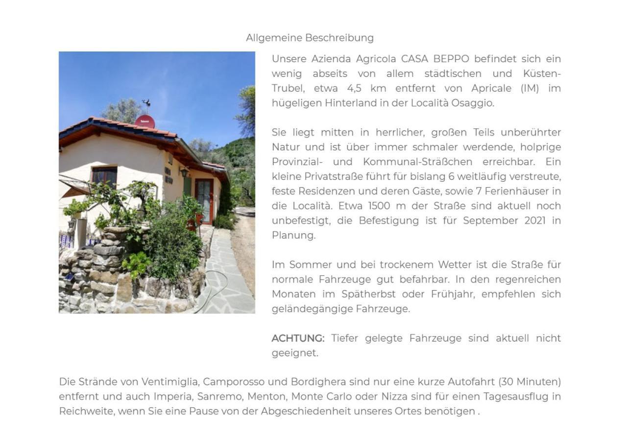 Casa Lucertola Villa Apricale Exterior photo